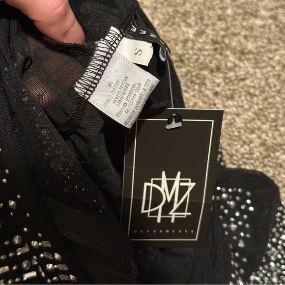 mesh rhinestone long sleeve and legging set - Picture 10 of 15